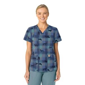 Carhartt women's V-neck scrub top